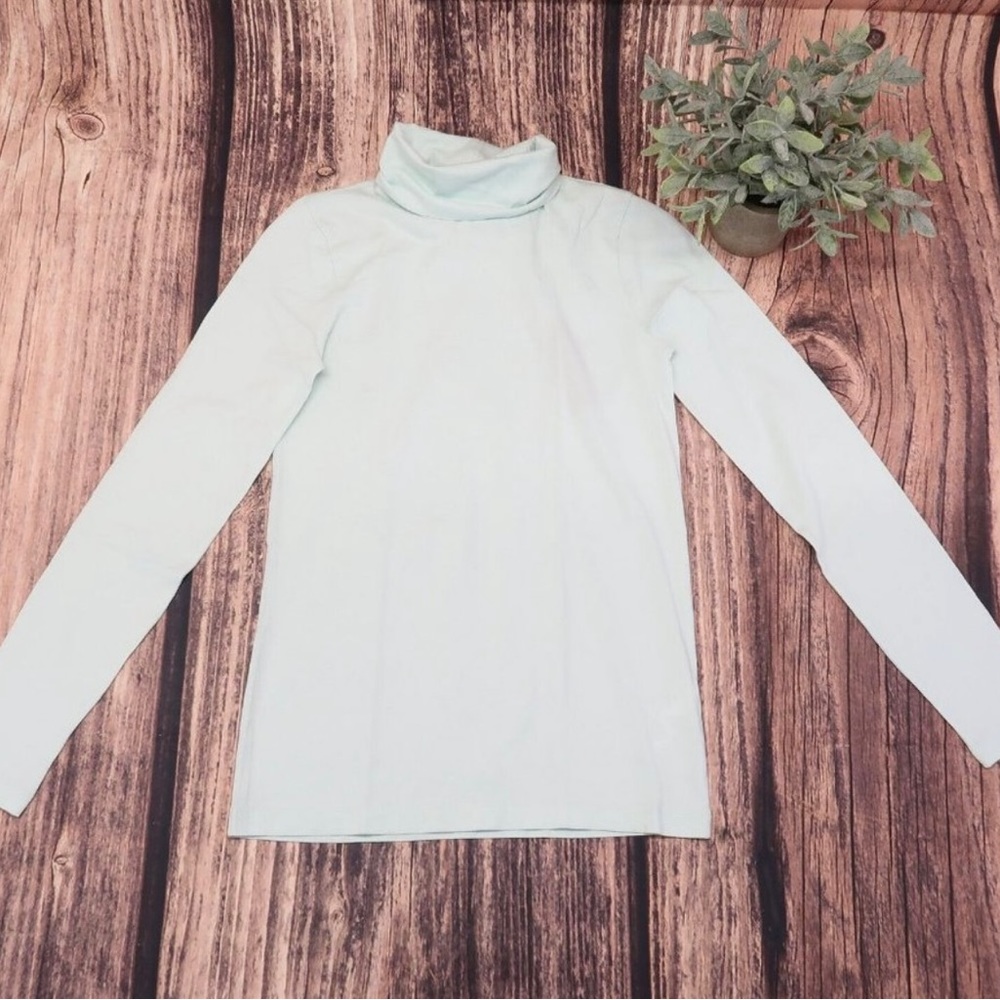 NWT J. Crew XS Turtleneck Long Sleeves Women’s Mint Green